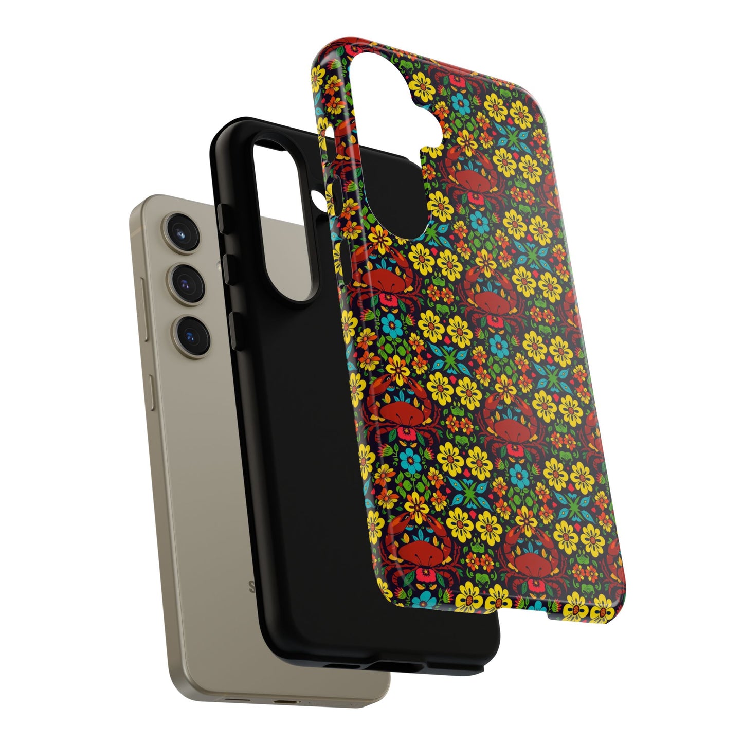 Tough Cases, Cancer, Zodiac v2, Flower Pattern