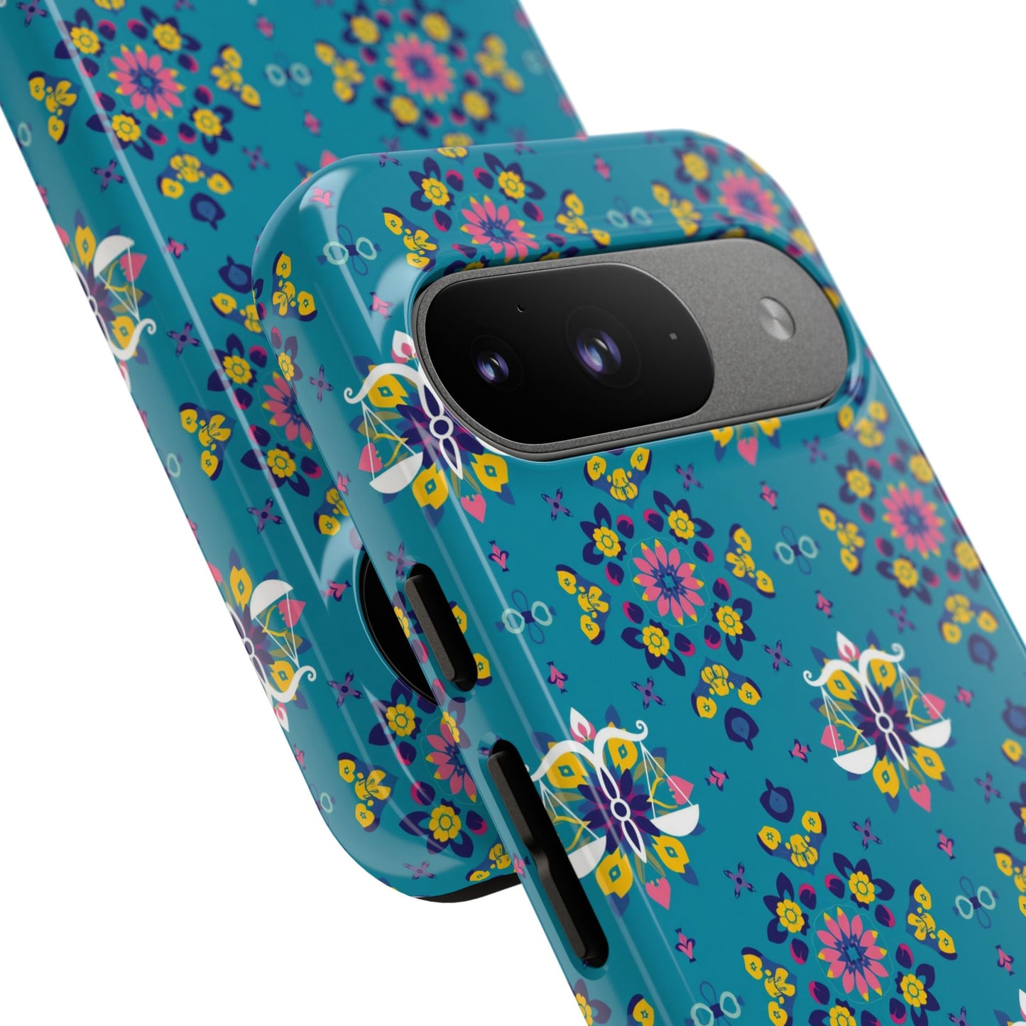 Tough Cases, Libra, Zodiac v2, Flower Pattern