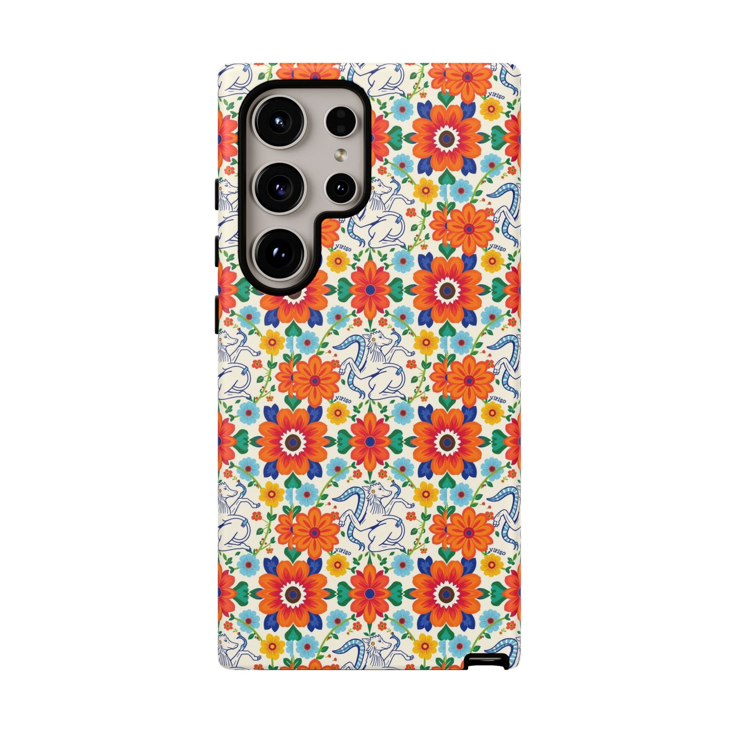 Tough Cases, Virgo, Zodiac v4, Flower Pattern