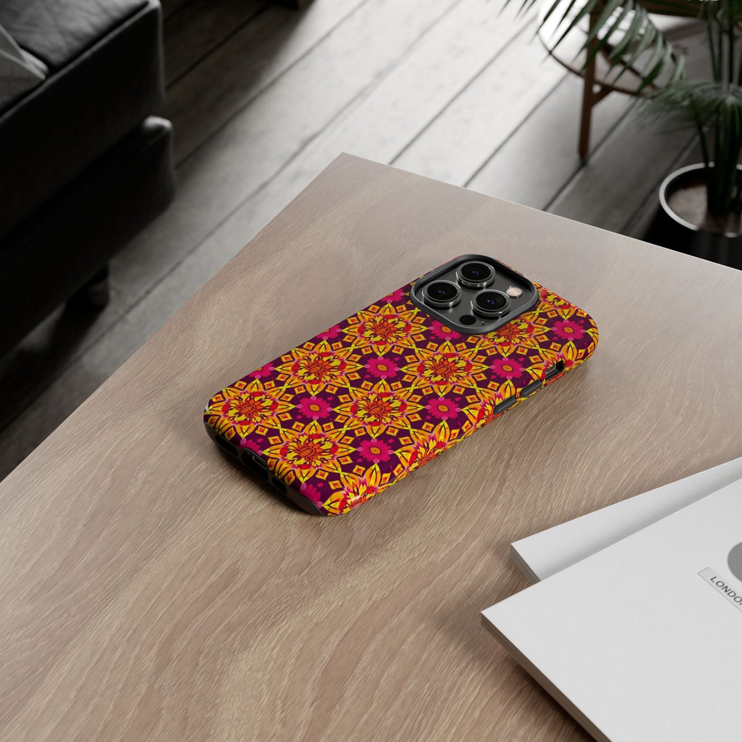 Tough Cases, Scorpio, Zodiac v1, Flower Pattern