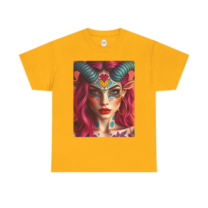 Unisex Heavy Cotton T-Shirt, Taurus, Zodiac, Sexy Art