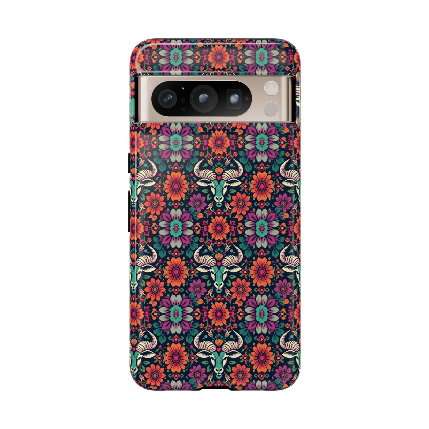 Tough Cases, Taurus, Zodiac v4, Flower Pattern