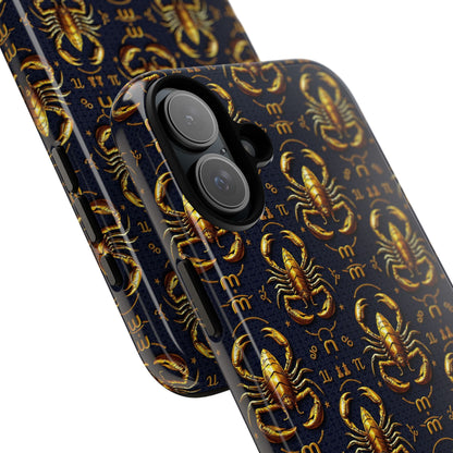 Tough Cases, Scorpio, Zodiac, Metal Pattern