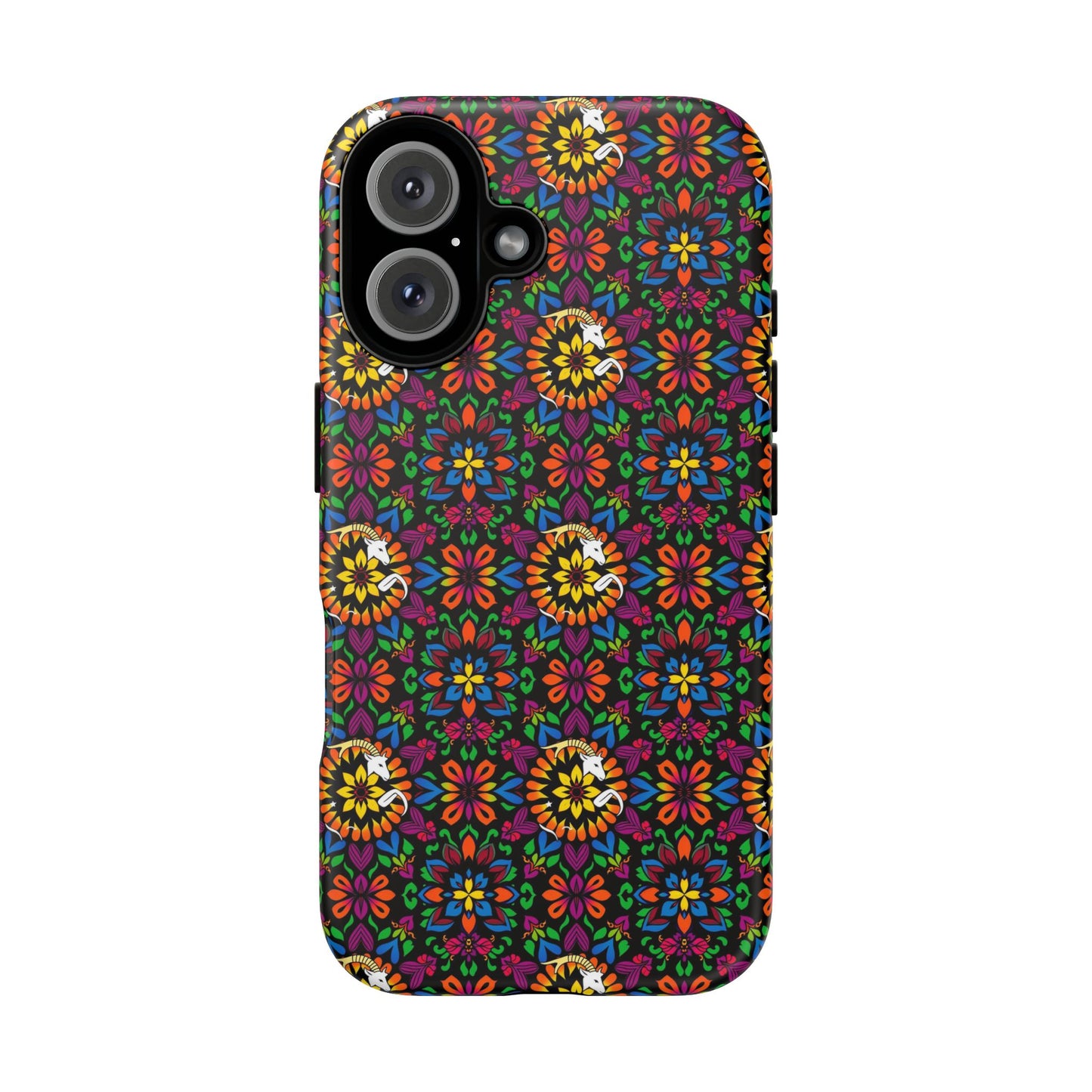 Tough Cases, Capricorn, Zodiac v2, Flower Pattern