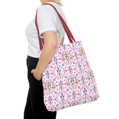 Tote Bag (AOP), Libra, Zodiac, Jewel Pattern