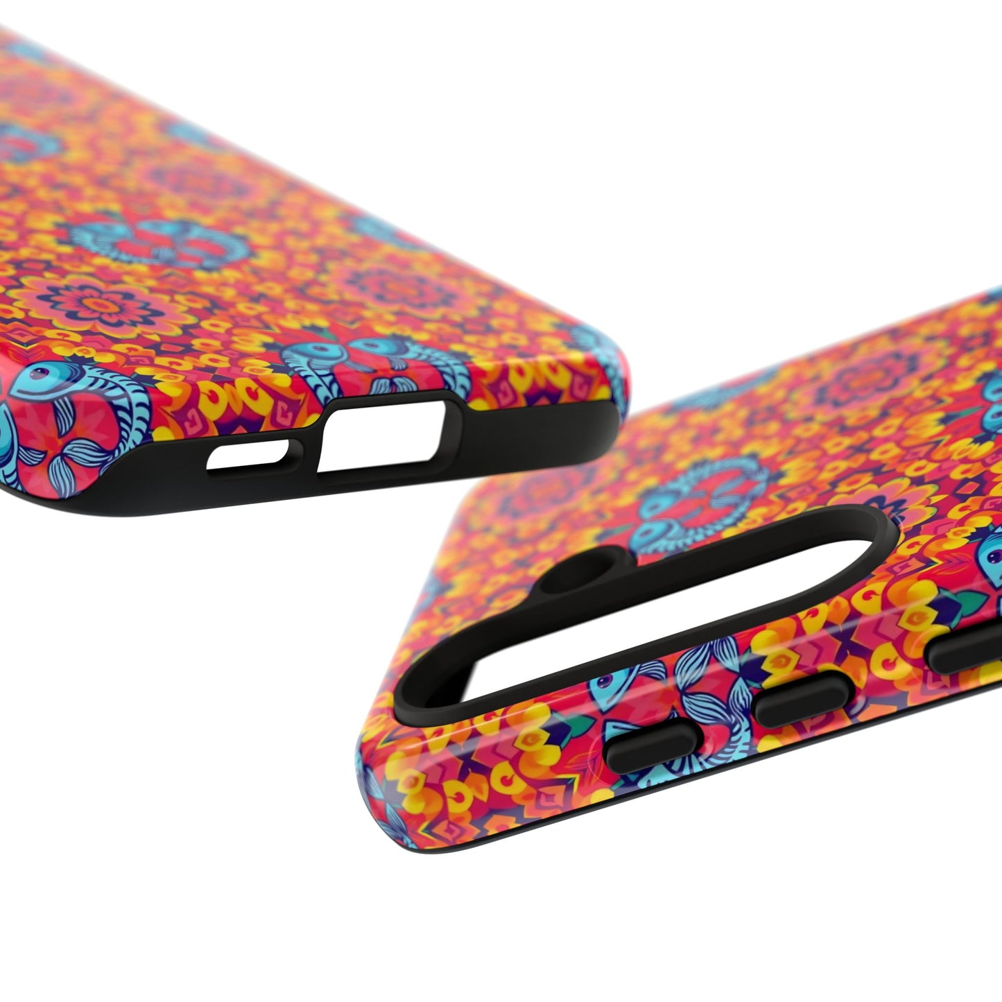 Tough Cases, Pisces, Zodiac v1, Flower Pattern