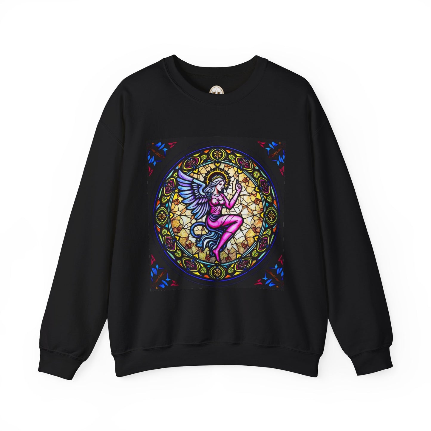 Unisex Heavy Blend™ Crewneck Sweatshirt, Glass 1, Virgo Zodiac Design