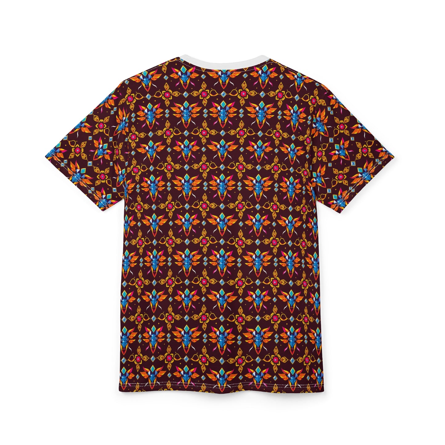 Unisex Cut & Sew T-Shirt, (AOP), Taurus, Zodiac v3, Jewels Pattern