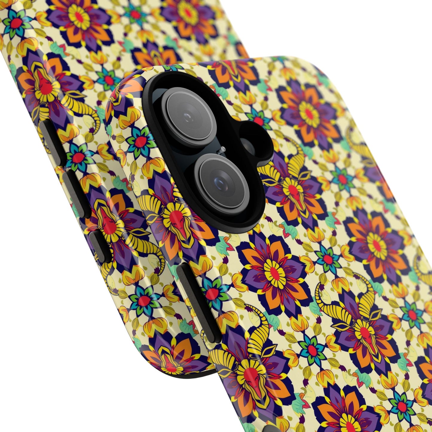 Tough Cases, Taurus, Zodiac v1, Flower Pattern