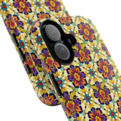 Tough Cases, Taurus, Zodiac v1, Flower Pattern
