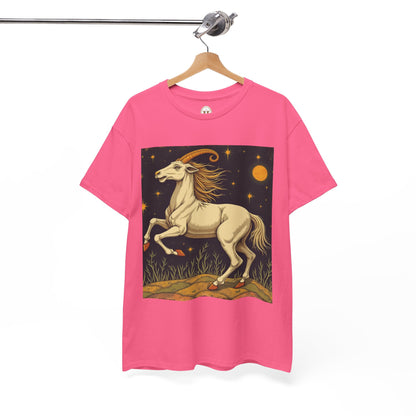 Unisex Heavy Cotton T-Shirt, Aries Animal, Zodiac Design