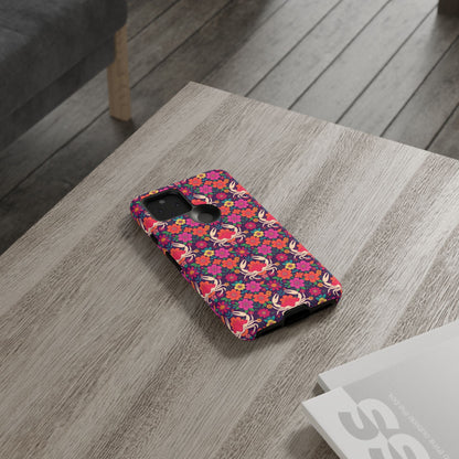 Tough Cases, Cancer, Zodiac v1, Flower Pattern
