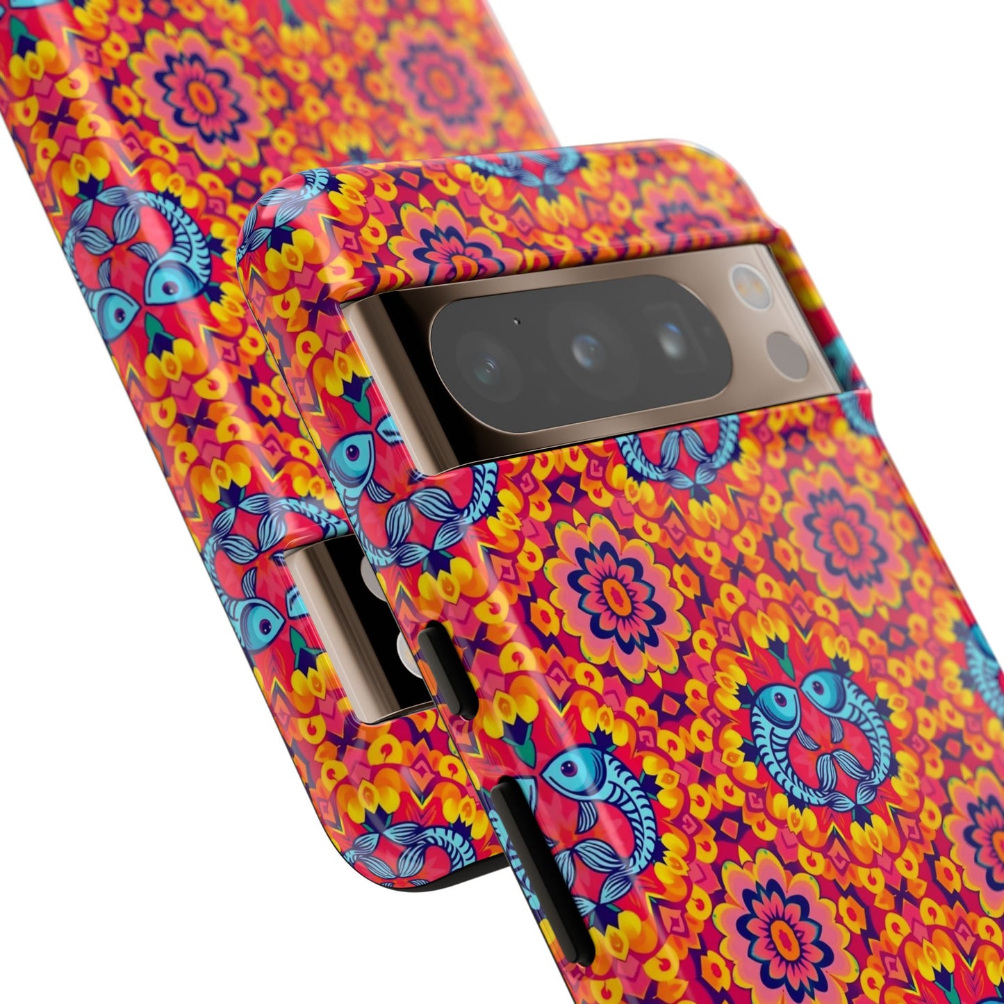 Tough Cases, Pisces, Zodiac v1, Flower Pattern