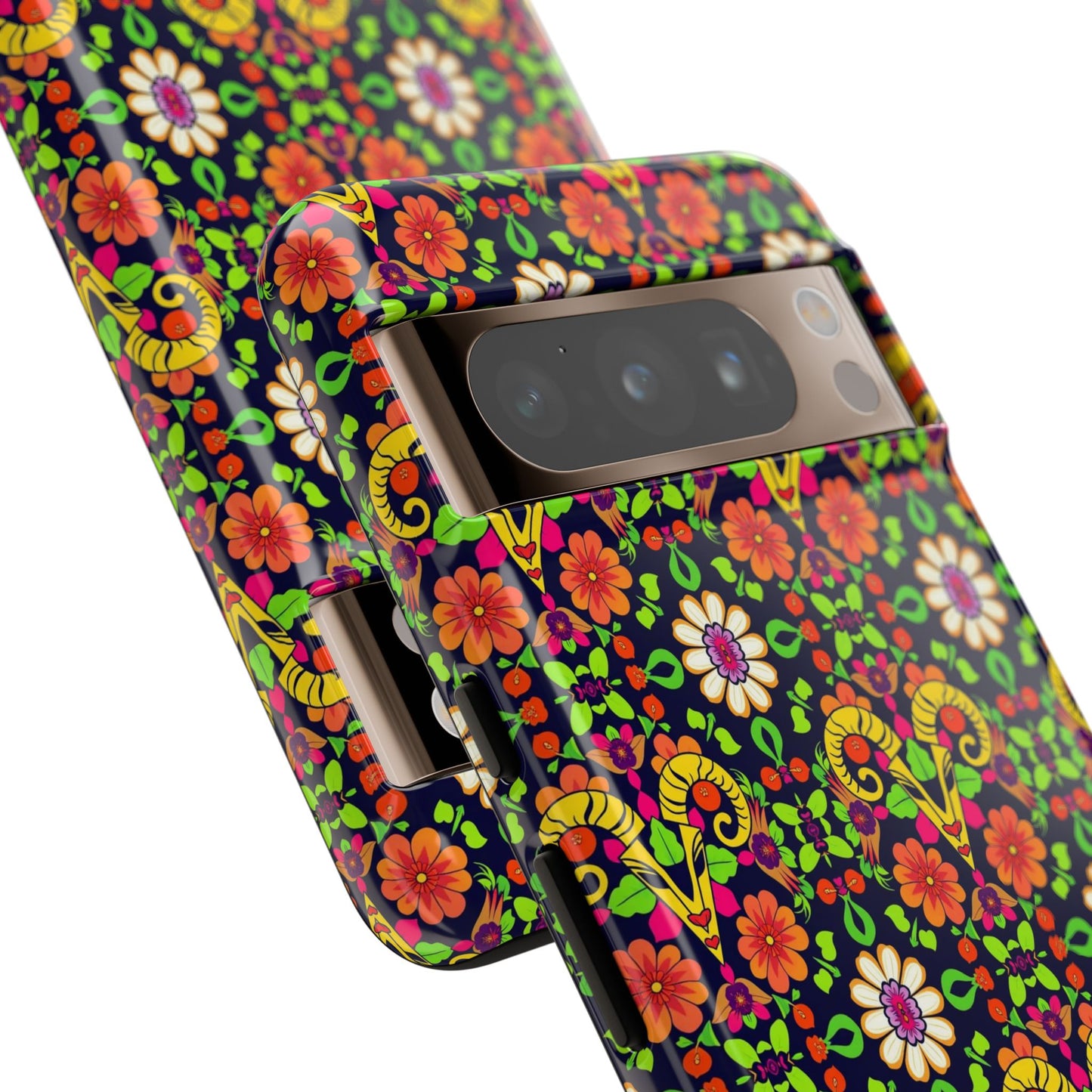 Tough Cases, Aries, Zodiac v4, Flower Pattern