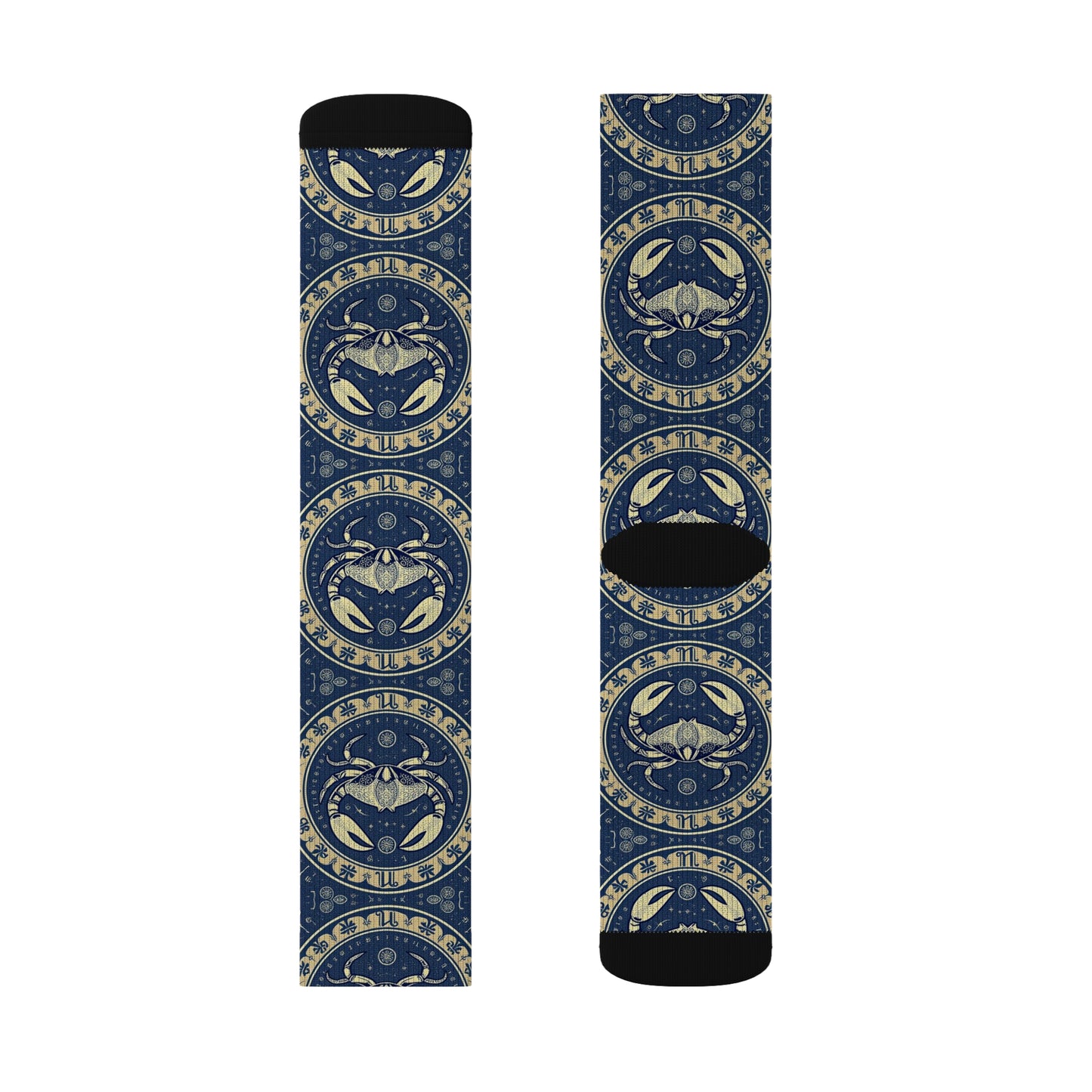 Sublimation Socks, Cancer, Zodiac v1, Pattern