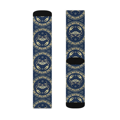 Sublimation Socks, Cancer, Zodiac v1, Pattern