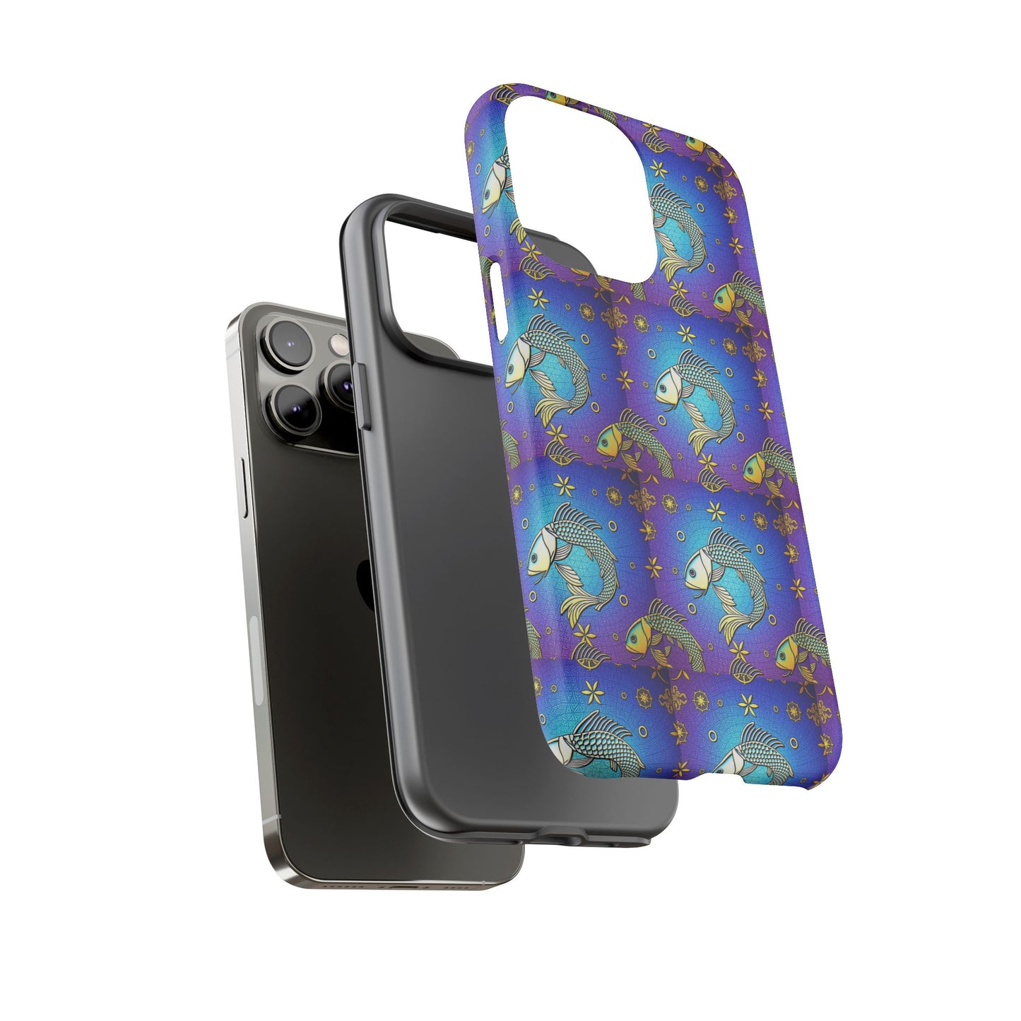 Tough Cases, Pisces, Zodiac v2, Metal Pattern