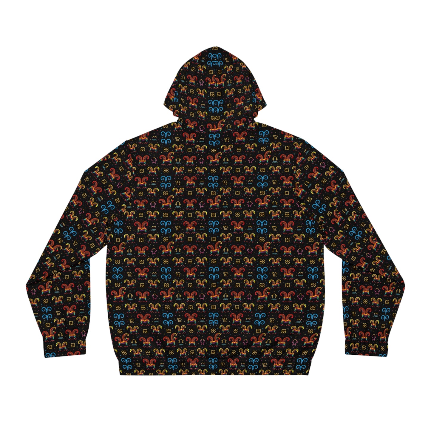 Full-Zip Hoodie (AOP), Aries, Zodiac v1, Pattern