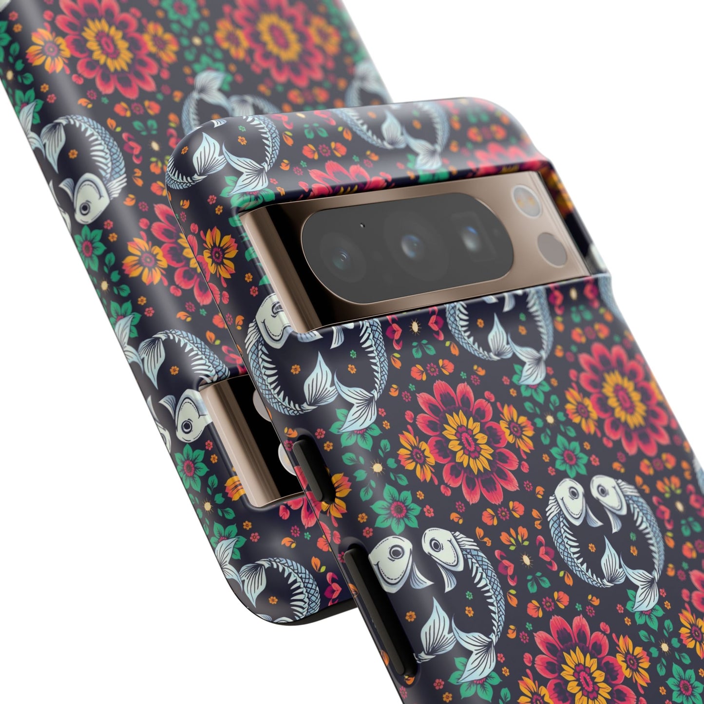 Tough Cases, Pisces, Zodiac v4, Flower Pattern