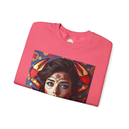 Unisex Heavy Blend™ Crewneck Sweatshirt, Cancer, Zodiac v2, Sexy Pattern