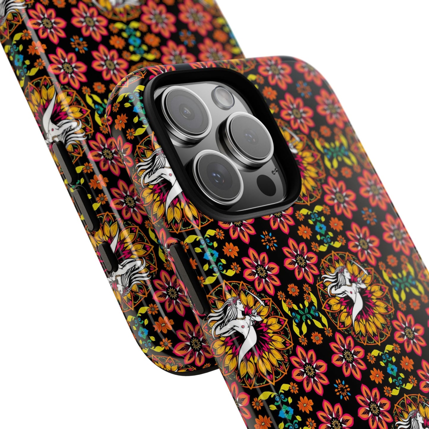 Tough Cases, Sagittarius, Zodiac v2, Flower Pattern