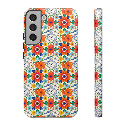 Tough Cases, Virgo, Zodiac v4, Flower Pattern
