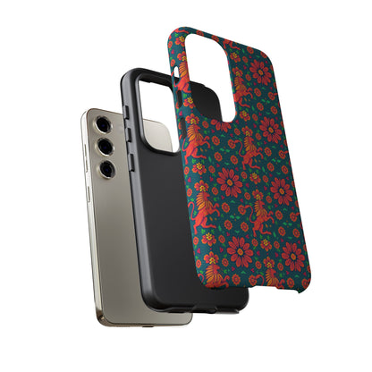Tough Cases, Leo, Zodiac v2, Flower Pattern