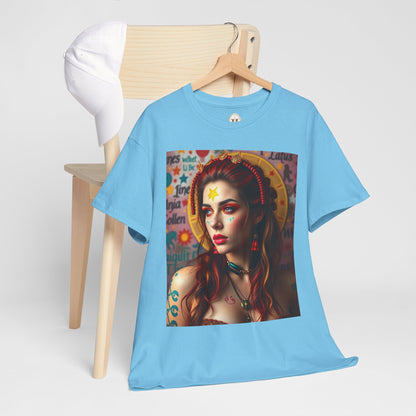 Unisex Heavy Cotton T-Shirt, Sagittarius, Zodiac, Sexy Art