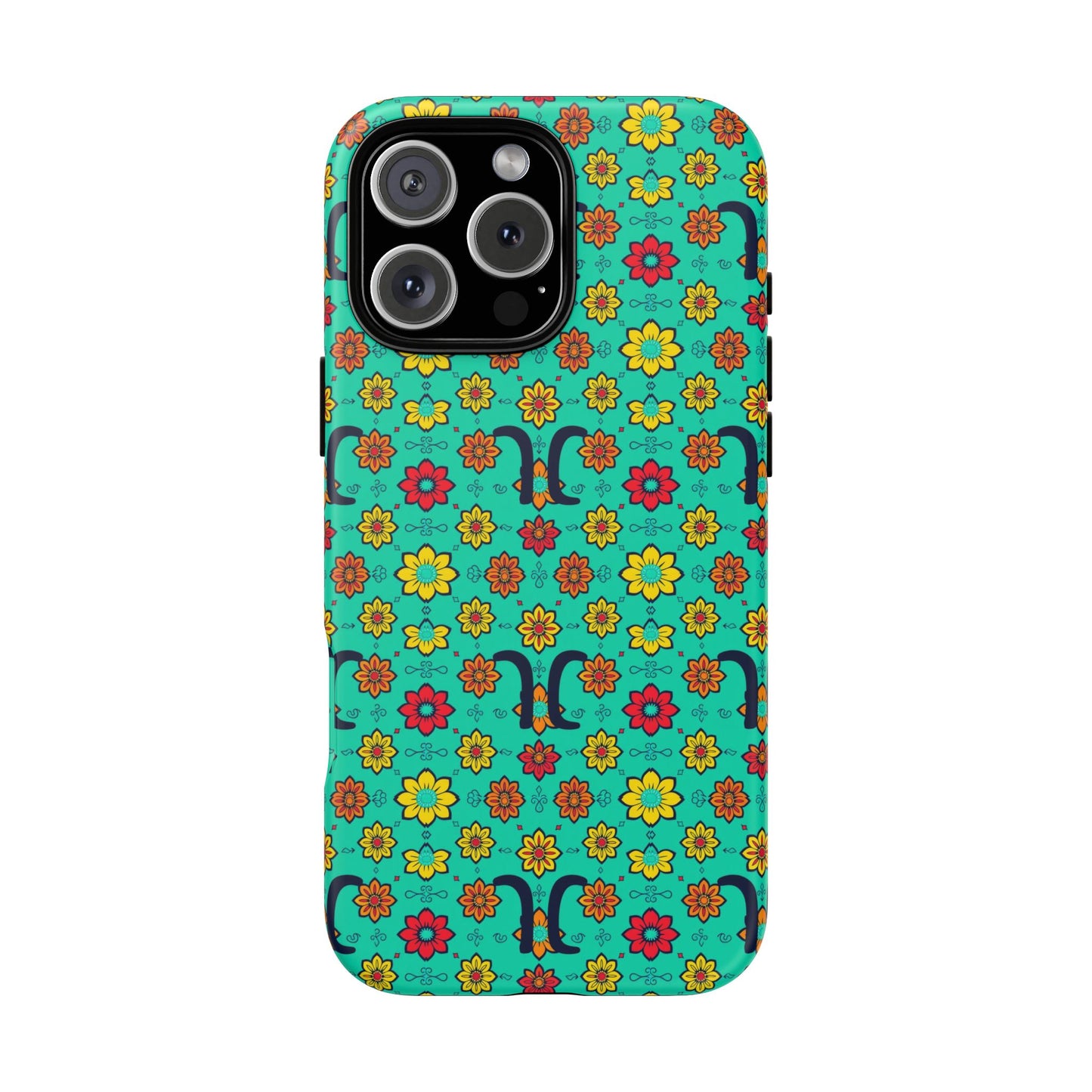 Tough Cases, Aquarius, Zodiac v2, Flower Pattern