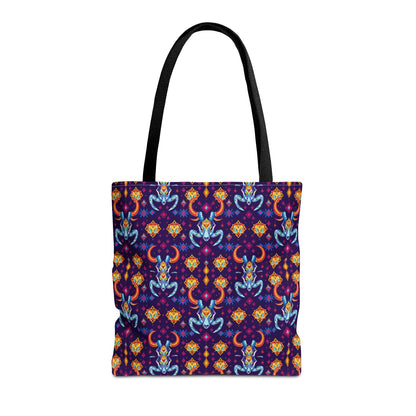 Tote Bag (AOP), Taurus, Zodiac, Jewel Pattern