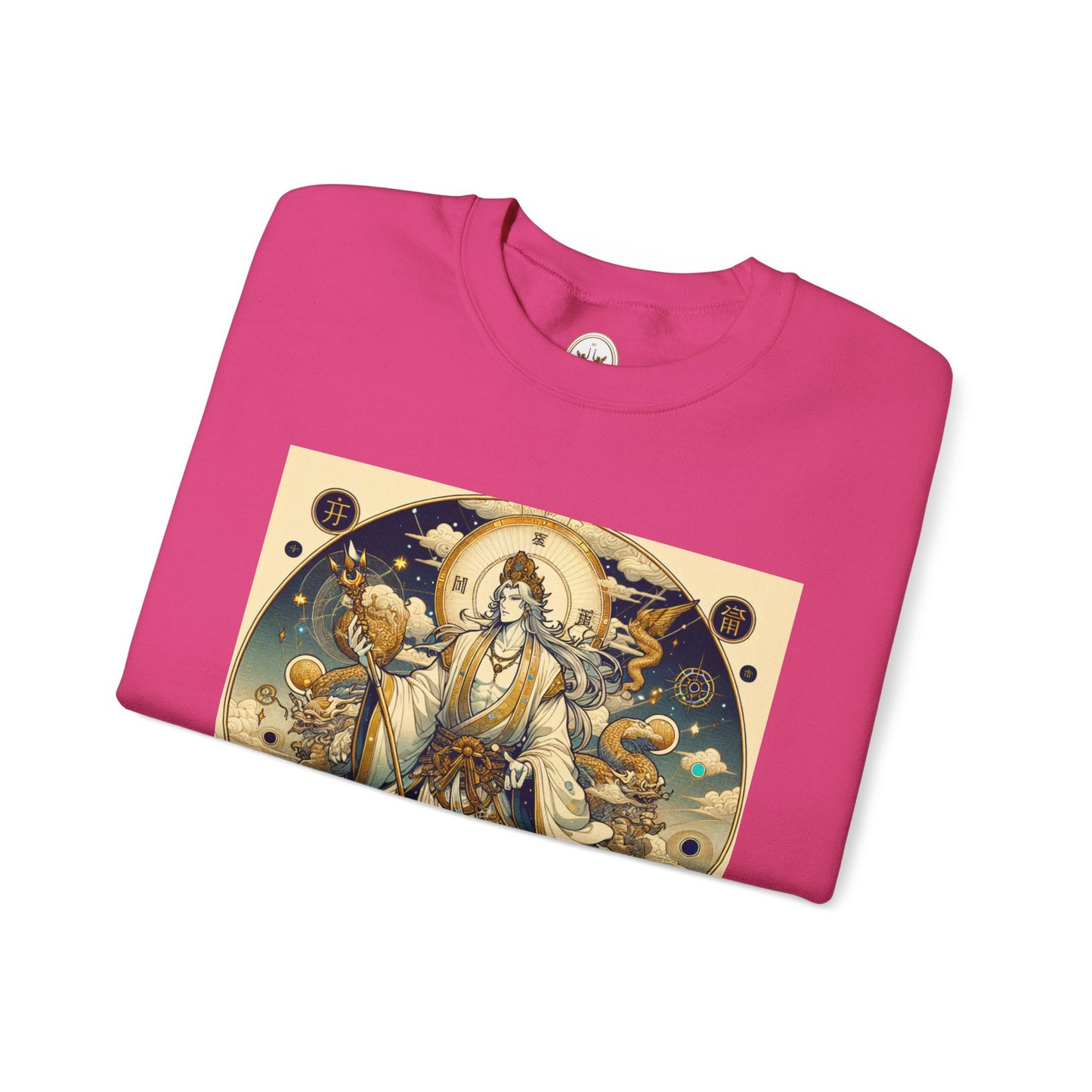 Unisex Heavy Blend™ Crewneck Sweatshirt, Anime Capricorn God,  Zodiac Design