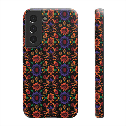 Tough Cases, Scorpio, Zodiac, Flower Pattern