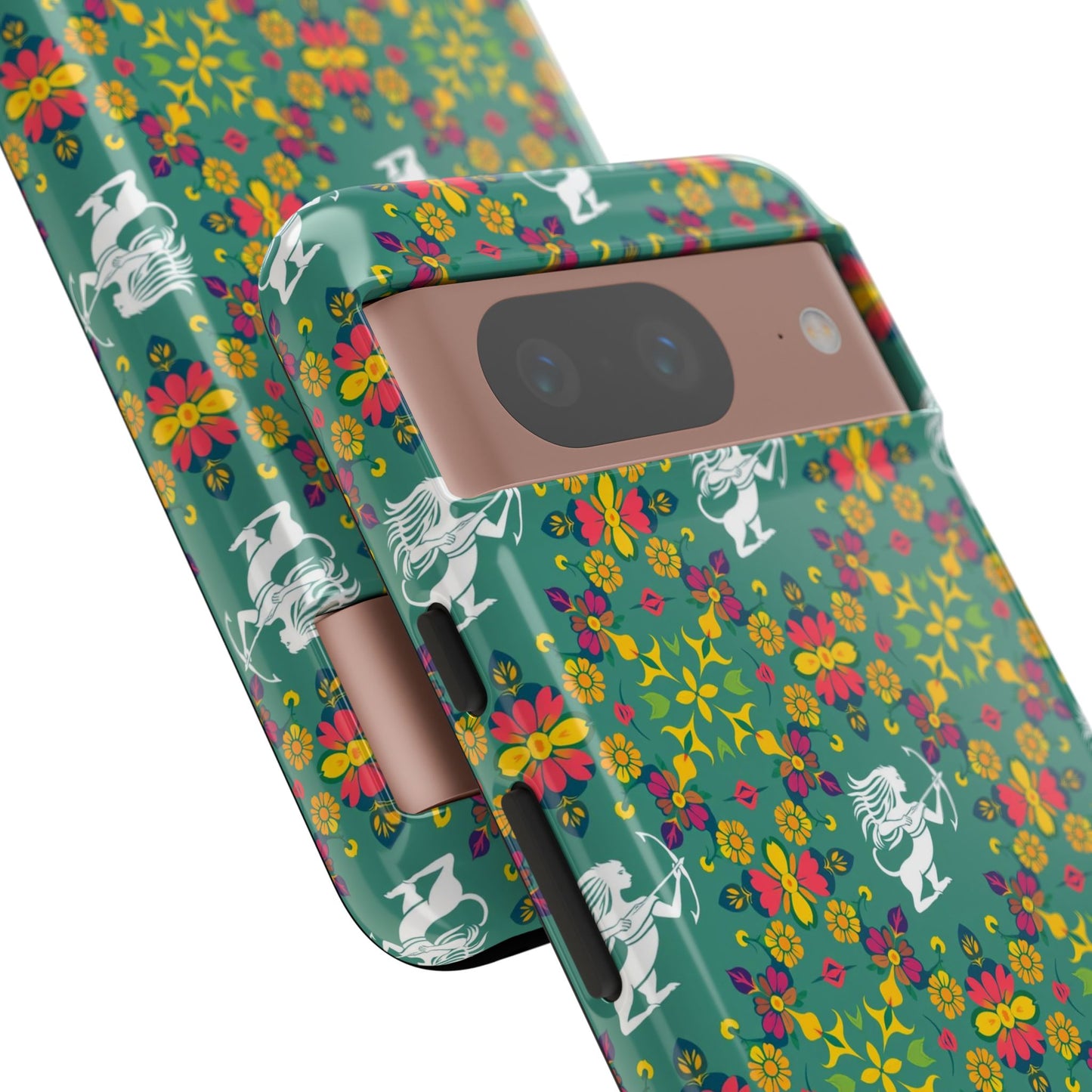 Tough Cases, Sagittarius, Zodiac, Flower Pattern