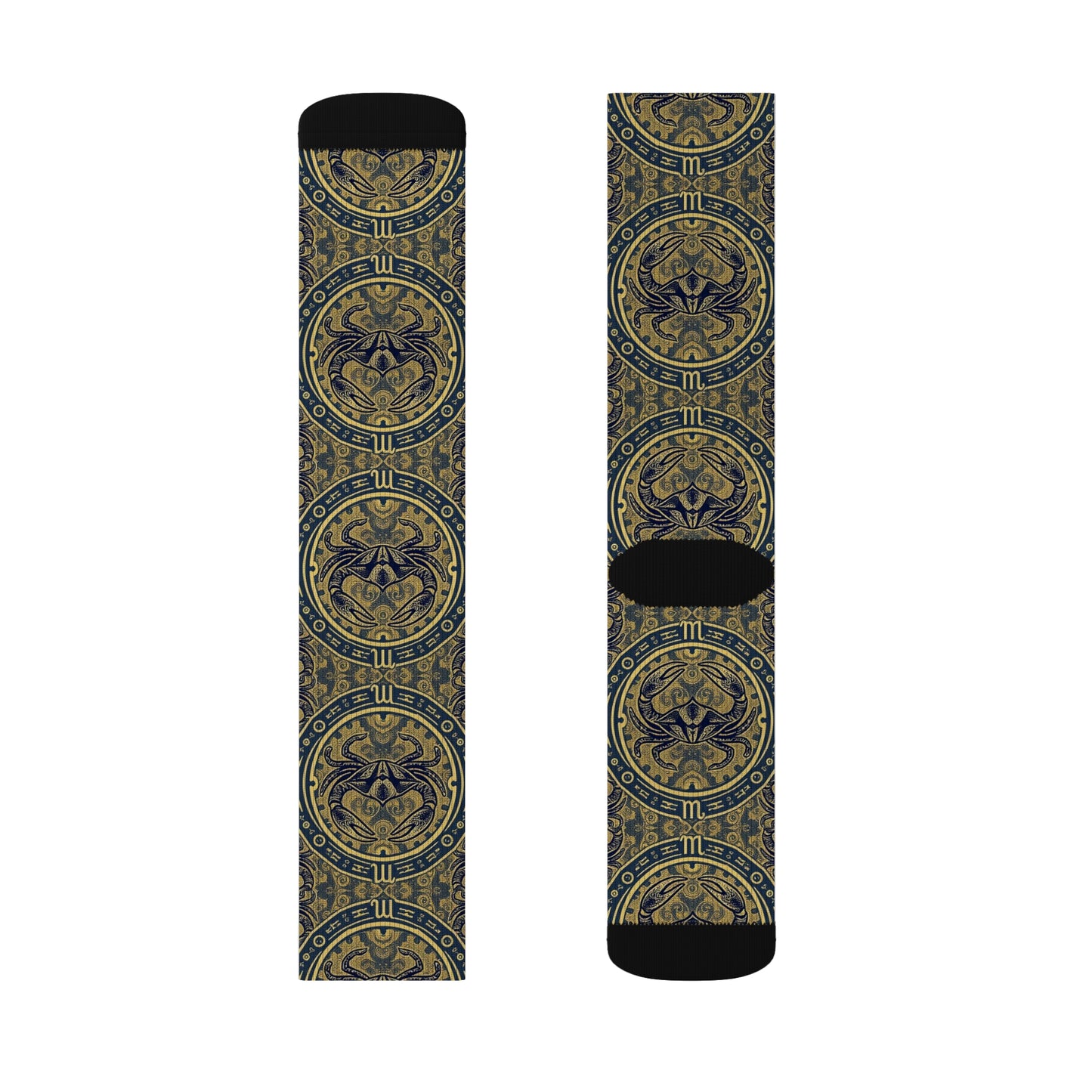 Sublimation Socks, Cancer, Zodiac, Pattern