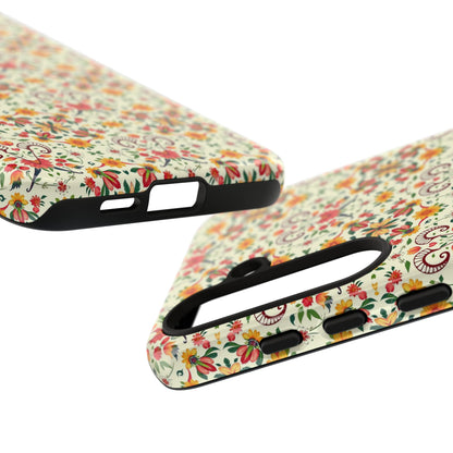 Tough Cases, Aries, Zodiac, Flower Pattern