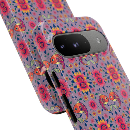 Tough Cases, Pisces, Zodiac v3, Flower Pattern