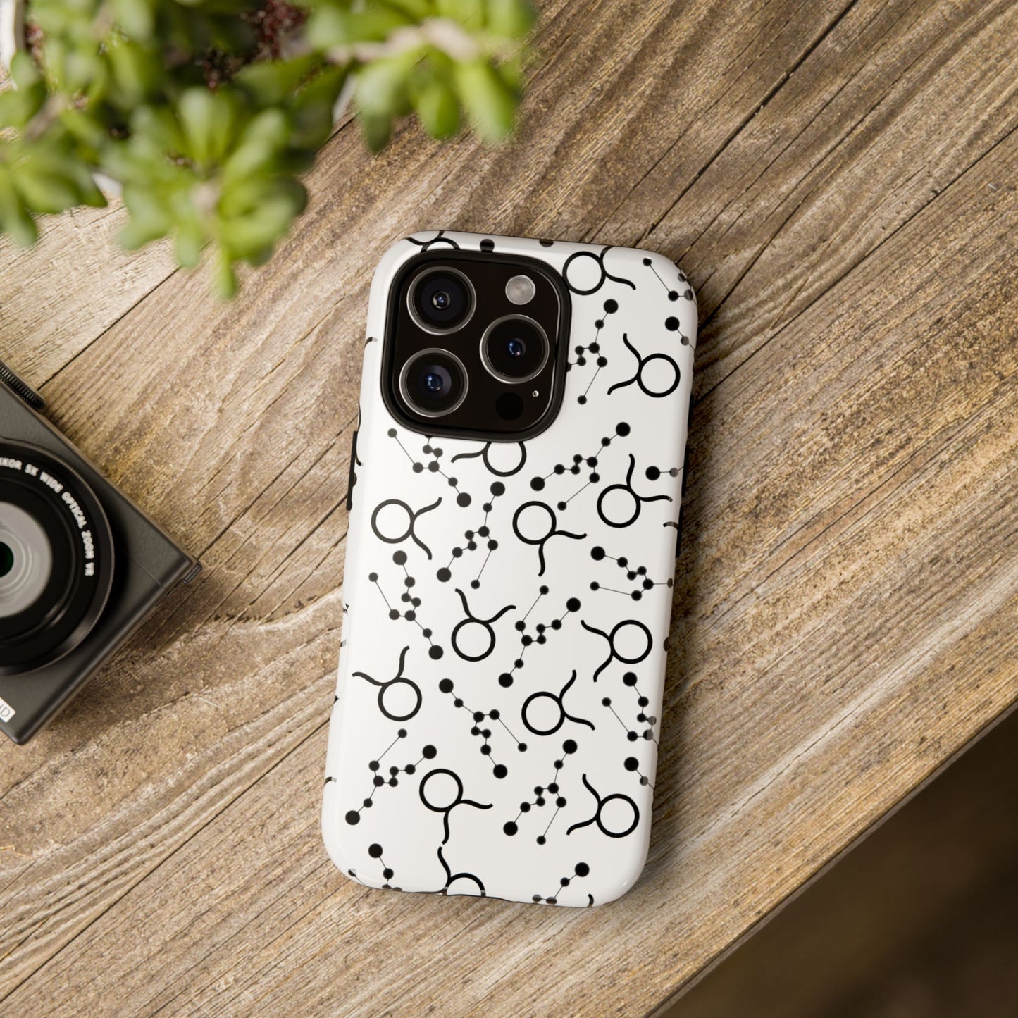 Tough Cases with the Taurus Zodiac sign for iPhone, Samsung Galaxy, and Google Pixel devices