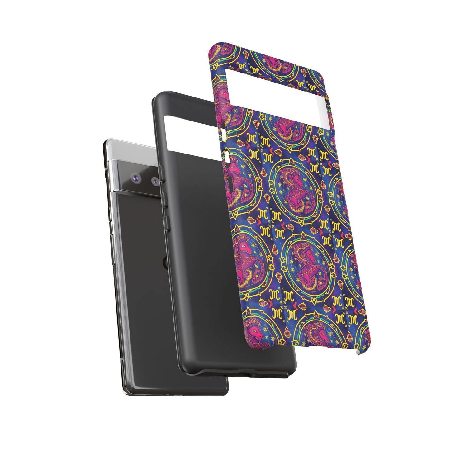 Tough Cases, Capricorn, Zodiac, Metal Pattern