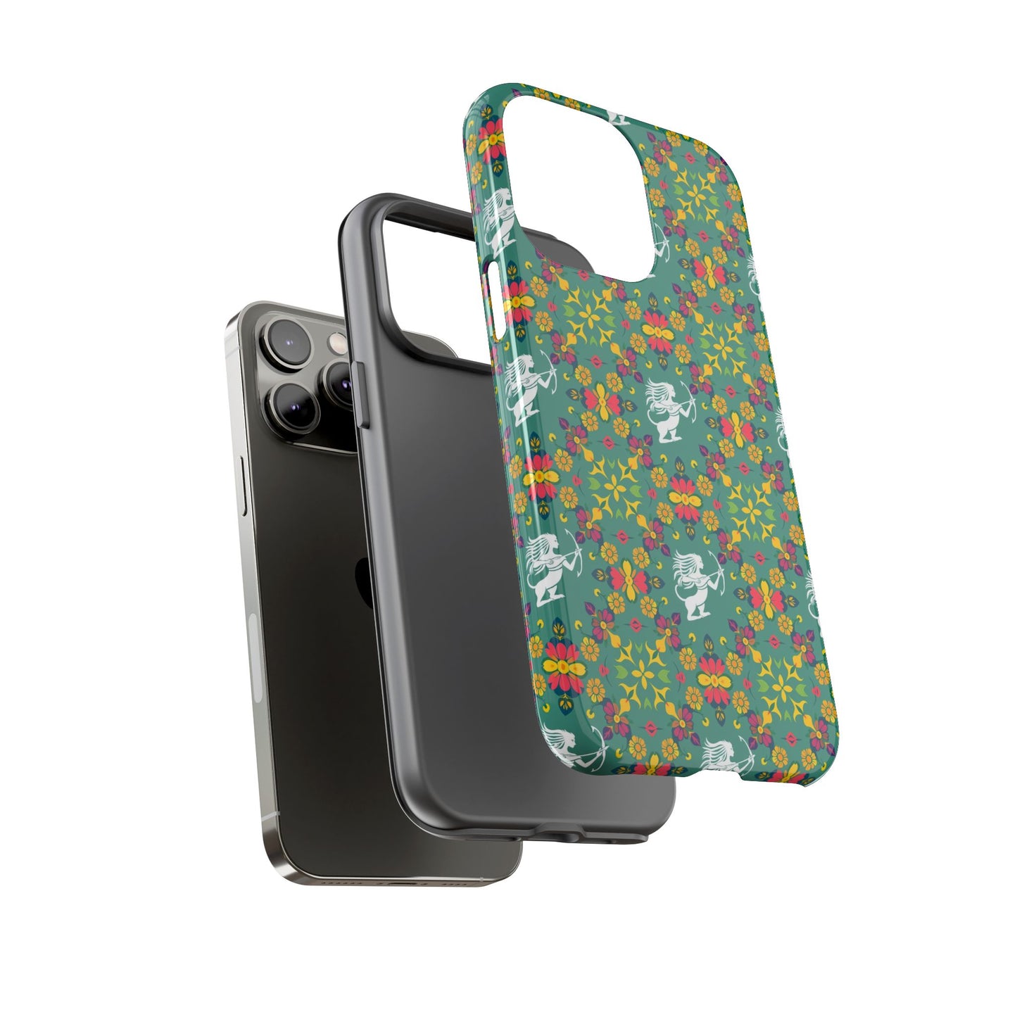 Tough Cases, Sagittarius, Zodiac, Flower Pattern
