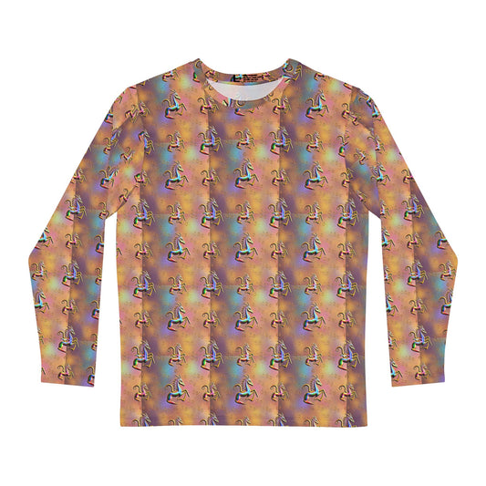 Men's Long Sleeve Shirt, (AOP), Aquarius, Zodiac v2, Pattern