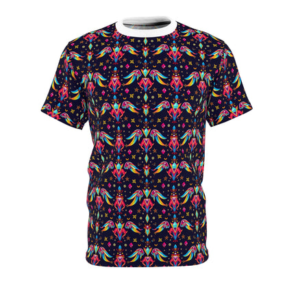 Unisex Cut & Sew T-Shirt, (AOP), Virgo, Zodiac, Jewels Pattern