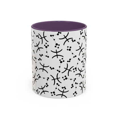 Accent Coffee Mug with the Pisces sign (11, 15oz)