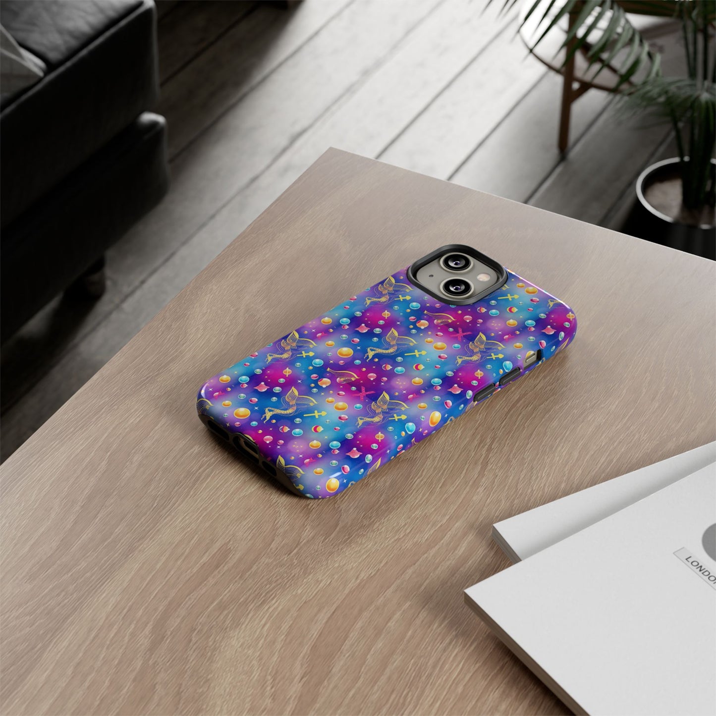 Tough Cases, Sagittarius, Zodiac v3, Bubble Pattern