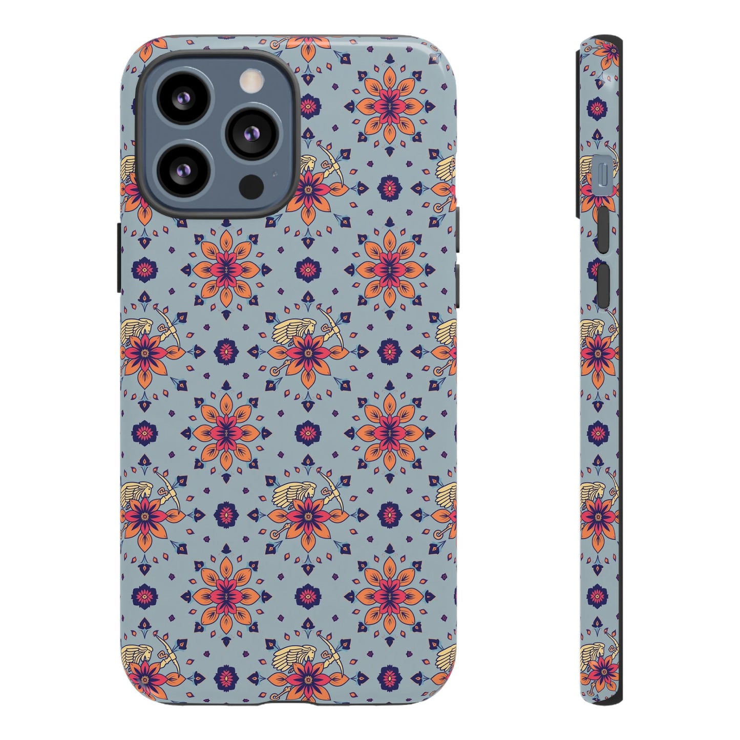 Tough Cases, Sagittarius, Zodiac v3, Flower Pattern