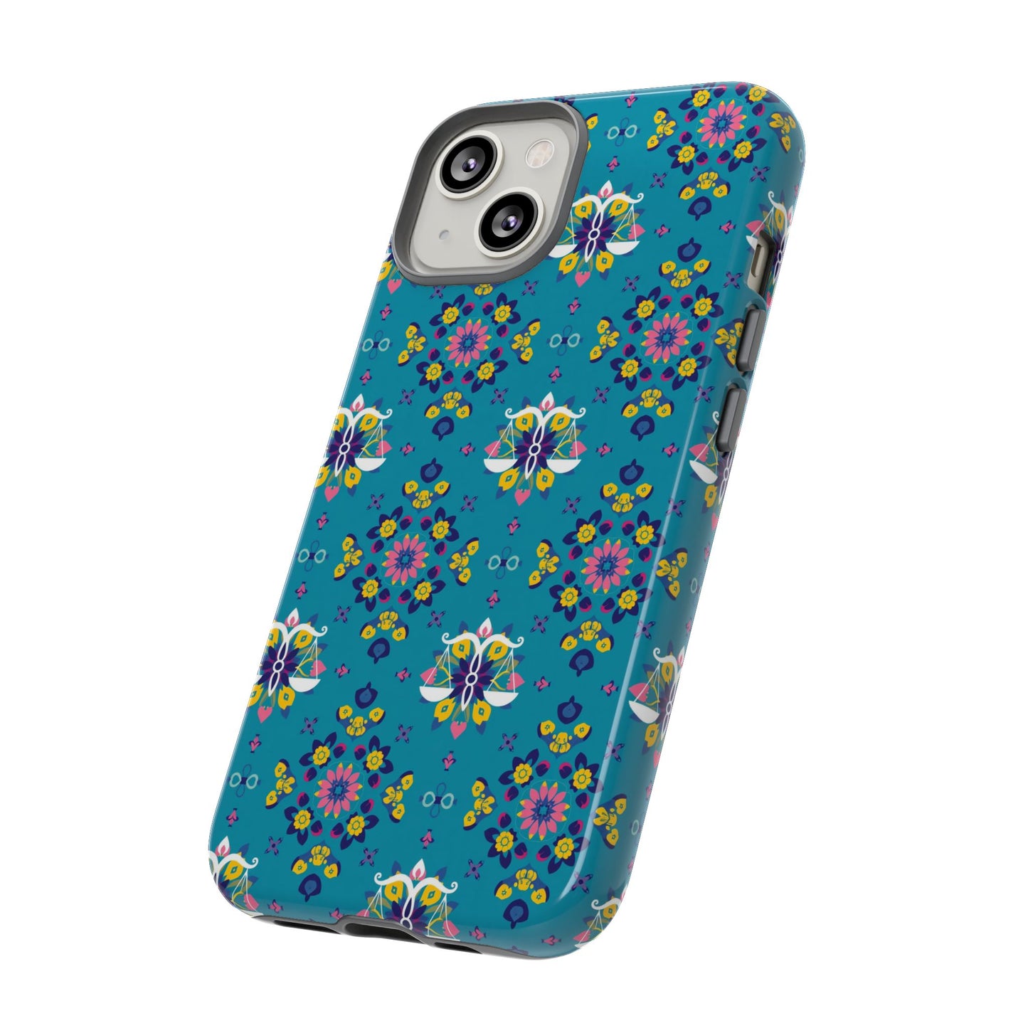 Tough Cases, Libra, Zodiac v2, Flower Pattern