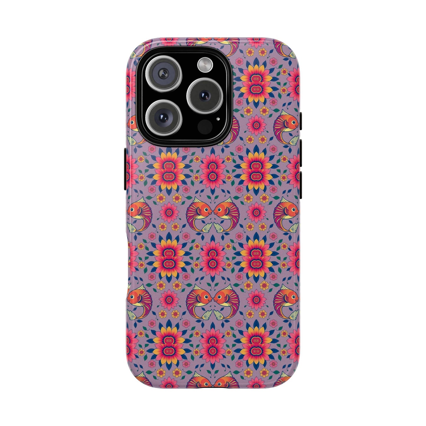 Tough Cases, Pisces, Zodiac v3, Flower Pattern