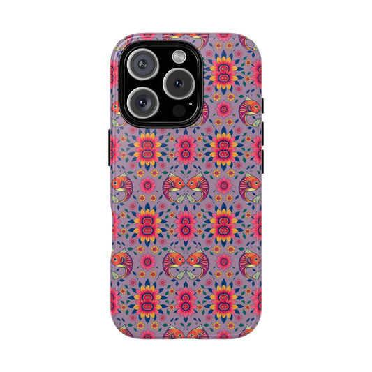 Tough Cases, Pisces, Zodiac v3, Flower Pattern