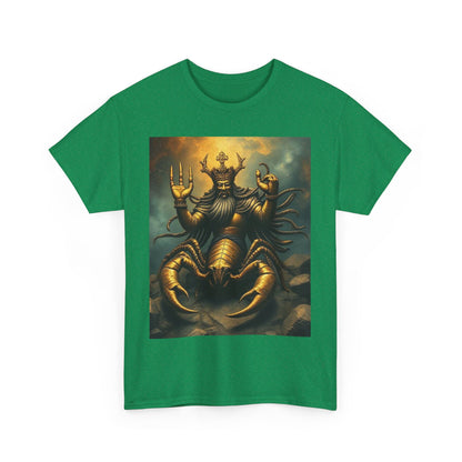 Unisex Heavy Cotton T-Shirt, Desert Scorpio King v1, Zodiac Design