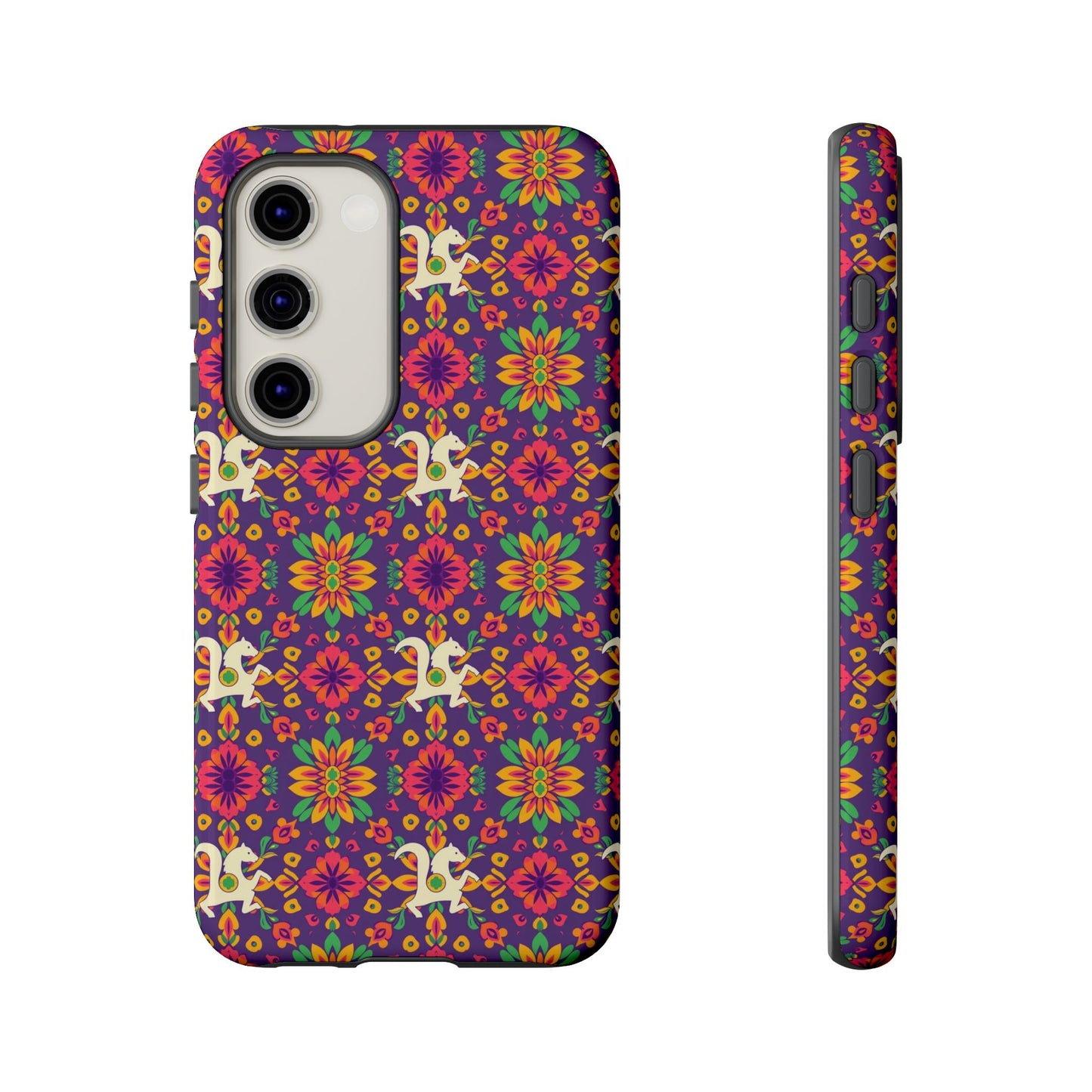 Tough Cases, Aquarius, Zodiac v1, Flower Pattern