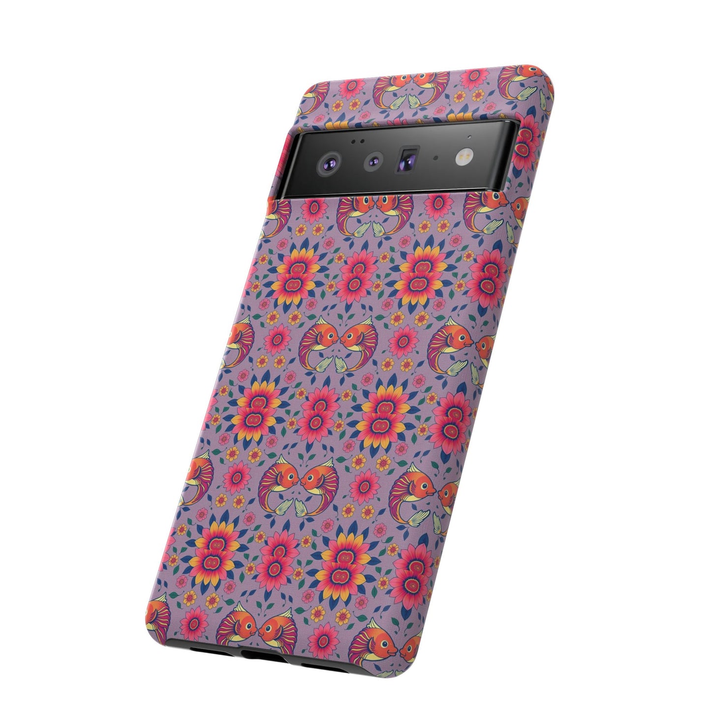 Tough Cases, Pisces, Zodiac v3, Flower Pattern